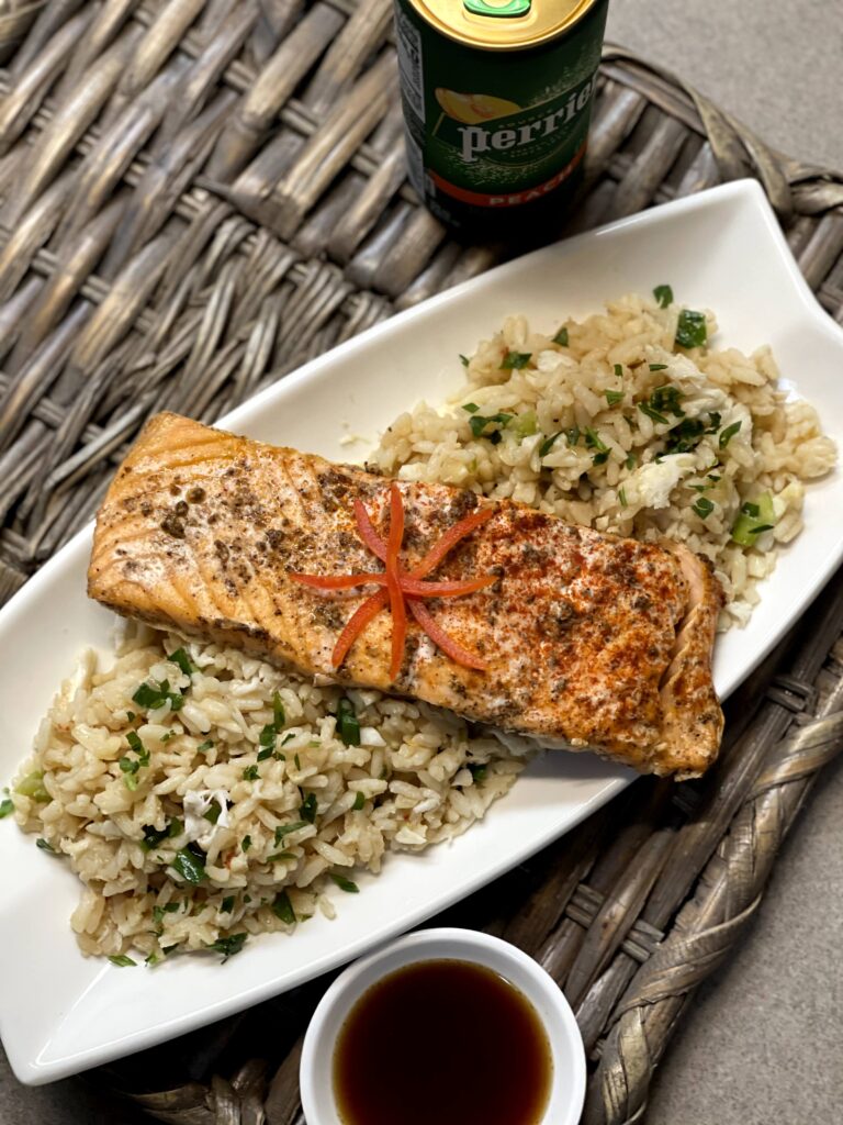 Salmon & Crab Rice